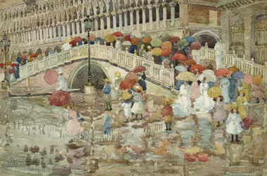 Paraguas en la lluvia